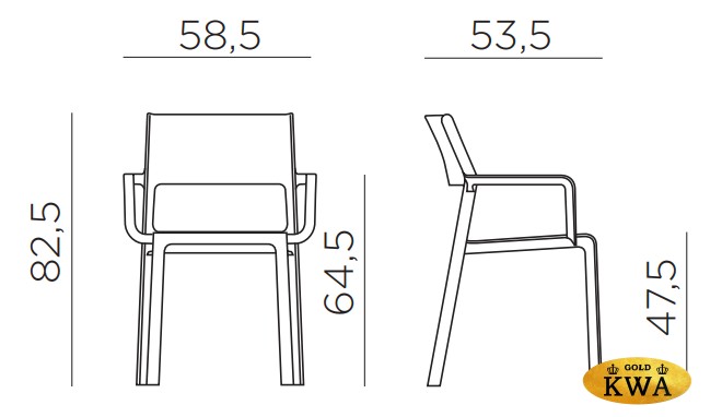 Кресло пластиковое