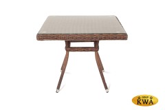 "Айриш" стол плетеный из искусственного ротанга, цвет коричневый