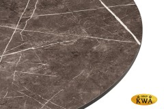 &quot;Каффе&quot; стол из HPL круглый Ø70см, цвет &quot;серый мрамор&quot;