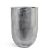Кашпо TREEZ Effectory Metal Высокий конус-чаша Серебро в-67, д-46 см