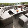 Угловой комплект дачной мебели СОРРЕНТО из плетеного ротанга