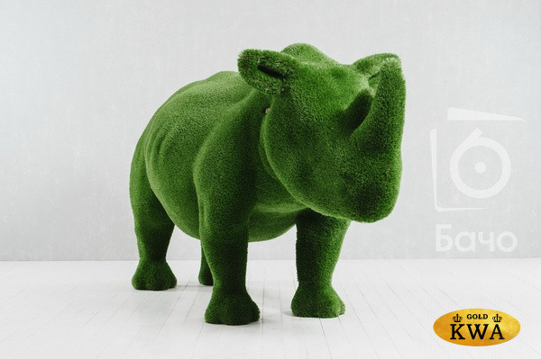 Топиари ландшафтная фигура Носорог