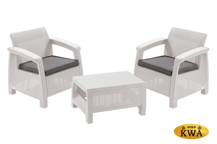 Комплект мебели Corfu Weekend Set (Balcony), белый