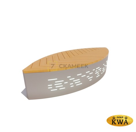 Скамейка «Ботаника» с подсветкой (Лиственница)