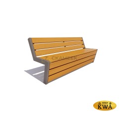 Скамейка «Техно» (0,6 м лиственница, 30х120)