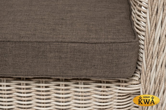 "Гляссе" диван трехместный из искусственного ротанга, цвет бежевый