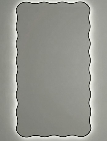 Фантазия (Fancy) XL LED Золото Зеркало в полный рост в раме с подсветкой