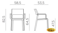Кресло пластиковое