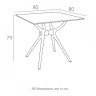 Стол пластиковый Air Table 80