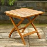 Складной кофейный комплект из акации КАРО с низким столом