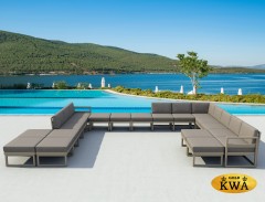 Комплект угловой пластиковой мебели