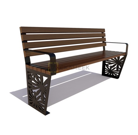 Скамейка «Ромашка» (1,5 ангарская сосна,30х60)