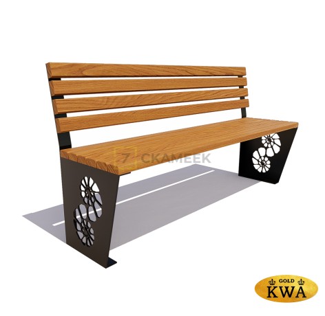 Скамейка «Ракушка» без подлокотников