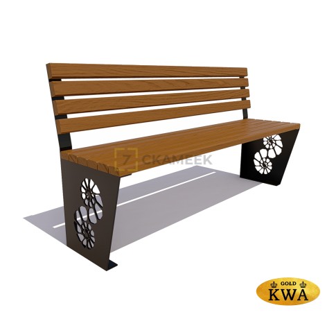 Скамейка «Ракушка» без подлокотников