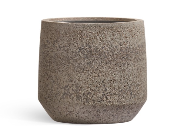 Кашпо TREEZ Ergo Hard Rock Трапециевидная чаша Песок серый беж д-53, в-49 см