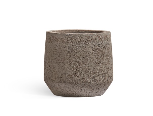 Кашпо TREEZ Ergo Hard Rock Трапециевидная чаша Песок серый беж д-53, в-49 см