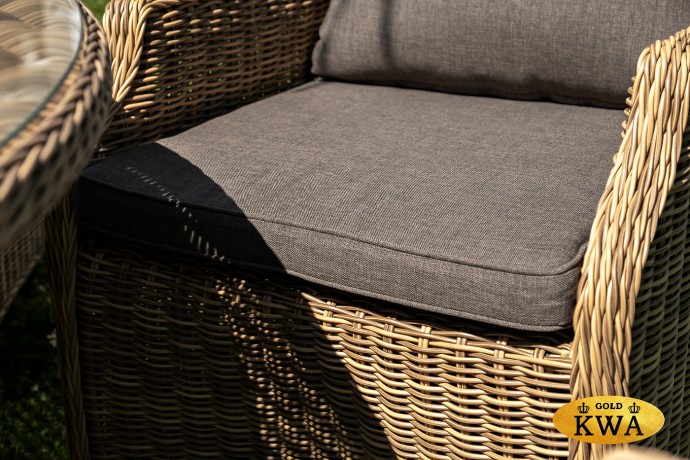 "Эспрессо–150 N" обеденная группа плетеная, цвет соломенный