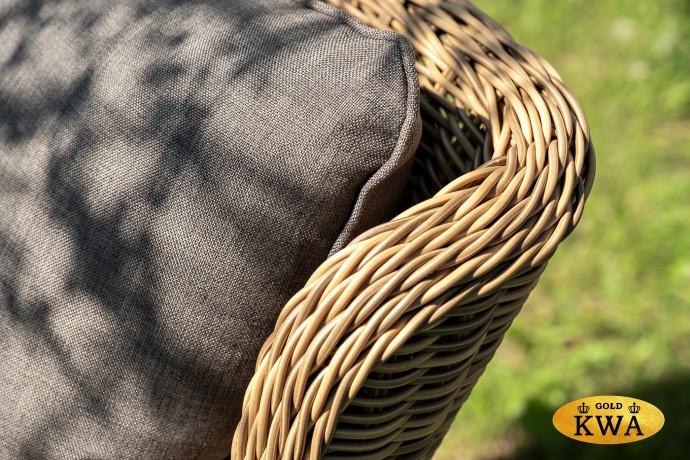 "Эспрессо–150 N" обеденная группа плетеная, цвет соломенный