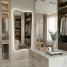 Sky L LED Gold Зеркало в раме с подсветкой