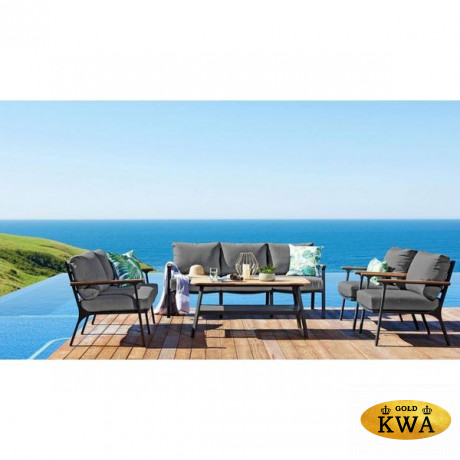 Диванная группа из алюминия CONCORDE XL темный графит  Joygarden