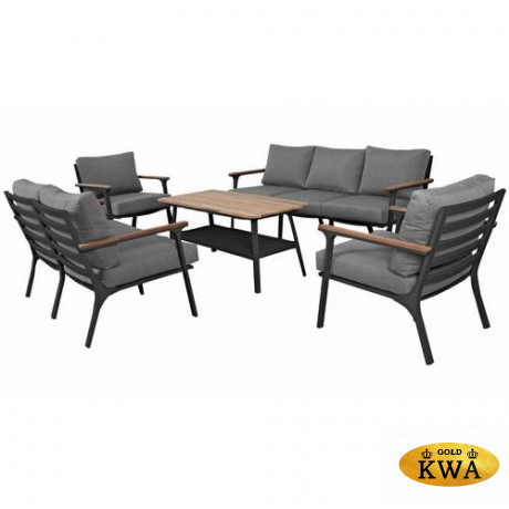 Диванная группа из алюминия CONCORDE XL темный графит  Joygarden