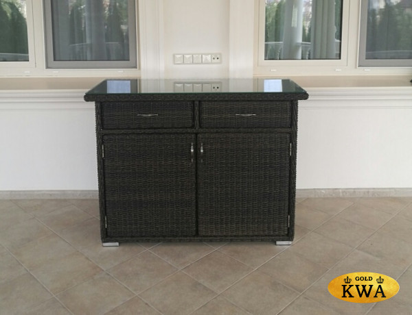 Комод со стеклом большой "Малага"