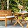 Обеденный комплект из акации КАРО со скамьей