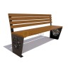 Скамейка «Индия» (0,6 лиственница,40х60)