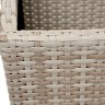 "Капучино" кашпо для цветов плетеное из искусственного ротанга, цвет бежевый