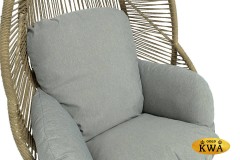 "Барселона" кресло-кокон из искусственного ротанга, цвет соломенный