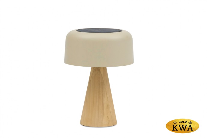 Kiruna (Cone Teak S) Светильник бежевый, алюминий/тик