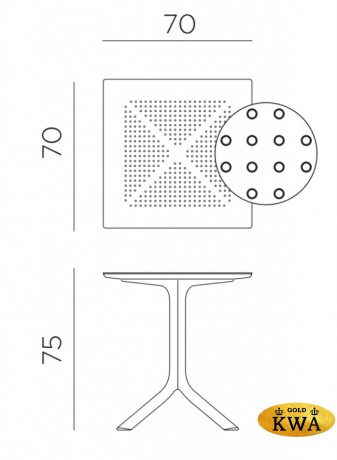 Стол пластиковый обеденный