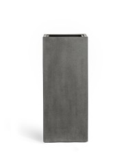 Кашпо TREEZ Effectory Beton Высокий куб Тёмно-серый бетон в-60 см, 31х31 см 1/1