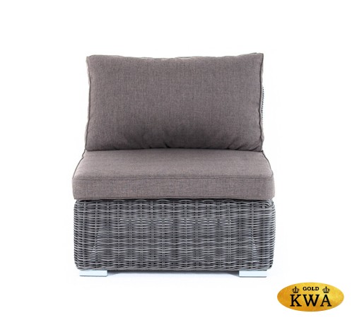 "Лунго" модуль диванный прямой с подушками, цвет графит