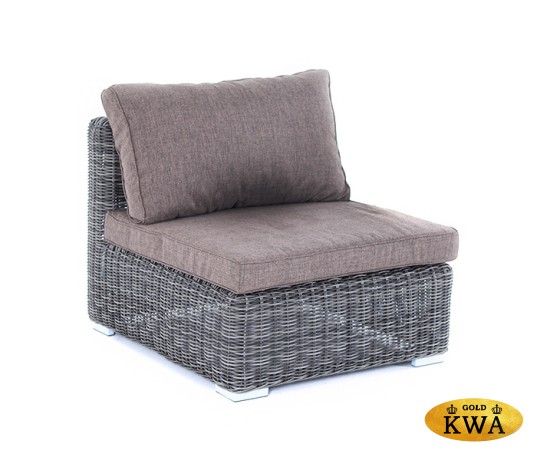 "Лунго" модуль диванный прямой с подушками, цвет графит