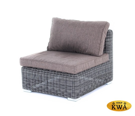 "Лунго" модуль диванный прямой с подушками, цвет графит