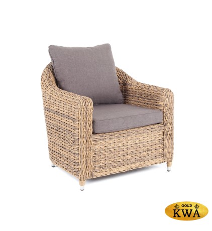 "Кон Панна" кресло из искусственного ротанга (гиацинт), цвет соломенный