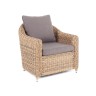 "Кон Панна" кресло из искусственного ротанга (гиацинт), цвет соломенный