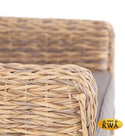 "Кон Панна" кресло из искусственного ротанга (гиацинт), цвет соломенный