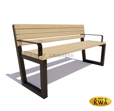 Садово-парковая скамейка «Ставрополь» (ангарская сосна 1,8)