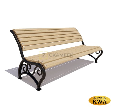 Скамейка садовая «Брянск» (ангарская сосна, 1,2 м, 40х60)