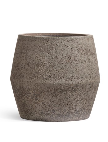 Кашпо TREEZ Effectory Granit Ромбовидная чаша Серый беж д-53, в-49 см
