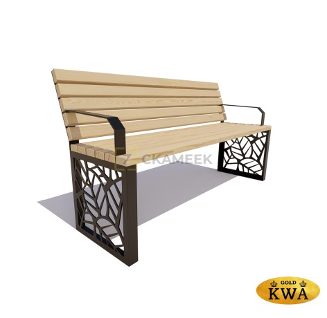 Садово-парковая скамейка «Севастополь» (ангарская сосна 1,5 м,30х60)