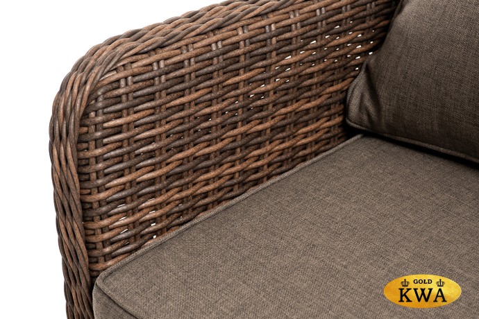 "Прованс" диван из искусственного ротанга трехместный, цвет коричневый
