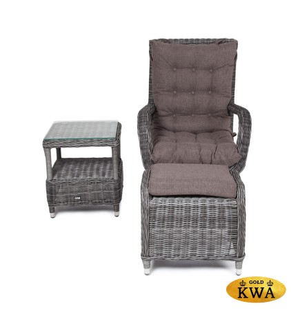 "Толедо" лаунж-зона из искусственного ротанга, цвет графит