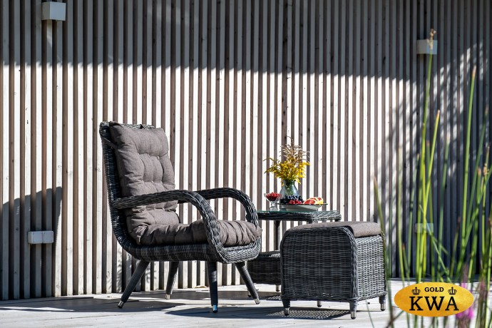 "Толедо" лаунж-зона из искусственного ротанга, цвет графит