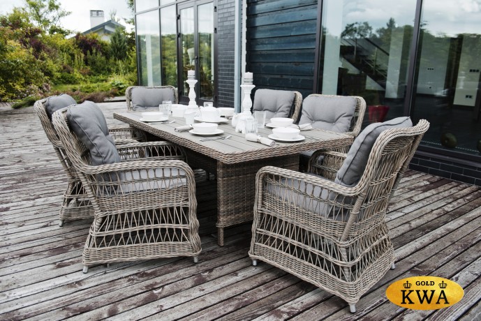 "Цесена" плетеный стол из искусственного ротанга