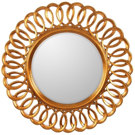 Круглое зеркало в раме Kimberly Gold