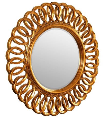Круглое зеркало в раме Kimberly Gold