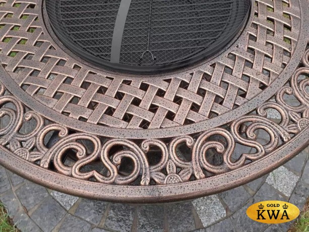 Стол с мангалом из литого алюминия